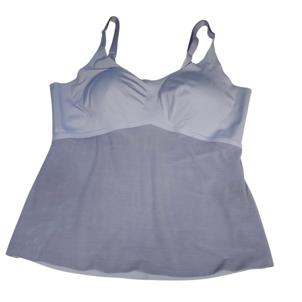 Honeylove LiftWear Cami Women 1X Lavender Wire-Free Supportive Shapewear Tank